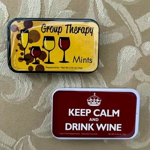 Amuse Mints Sugarfree Peppermints  “Keep Calm and Drink Wine 🍷  Group Therapy”